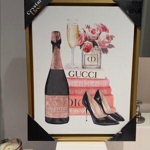 ❤️‍🔥❤️‍🔥2/14❤️‍🔥❤️‍🔥 💎💎LUXURY Chic Fashion and Champagne Art Print